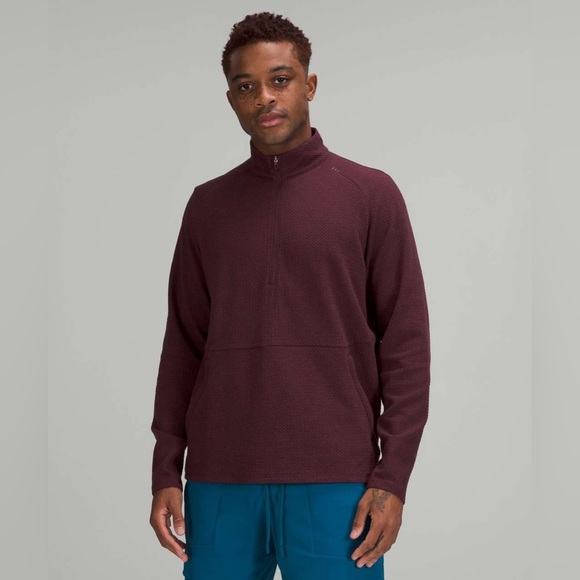 Lululemon At Ease Half-Zip Cassis - NWT - Size Medium - Picture 1 of 5